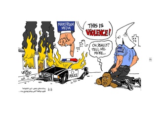 Gallery of Cartoon "I can't Breath"