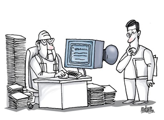 Gallery of Cartoon  by Alfredo Martirena -Cuba