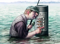 Fisherman by Krzysztof Grzondziel -Poland