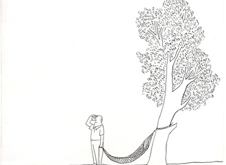 saul steinberg at the new yorker 1947