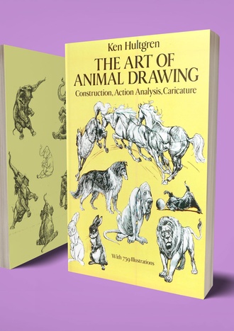 The Art of Animal Drawing author Ken Hultgren-136 pages