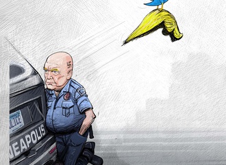 Gallery of Cartoon "I can't Breath"