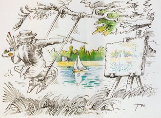 sergey tunin nr 1684 pointillismus parodie