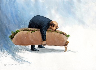 Gallery of Cartoons by Shahram Rezaei From Iran