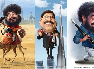 Gallery of  Caricatures by Mahesh Nambiar From India