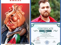 Winners of the first International Caricature Competition 2019/ syria