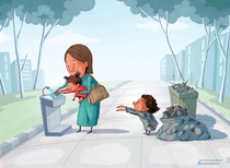 Gallery of cartoons by Mahnaz Yazdani From Iran