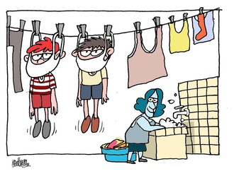 Gallery of Cartoon  by Alfredo Martirena -Cuba