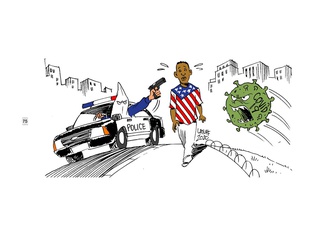 Gallery of Cartoon "I can't Breath"