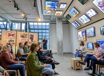 The European Cartoon Award first exhibition in The Hague