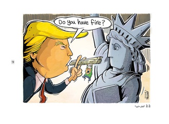 Gallery of Cartoon "I can't Breath"