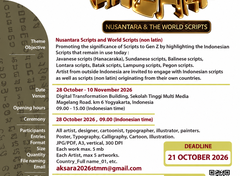 International Exhibition titled “Aksara – Nusantara & The World Scripts
