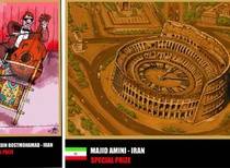 Fakhredin Dostmohammad and his award of 16th International festival of cartoon Solin 2021-Croatia