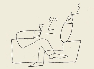 saul steinberg self portrait 1949