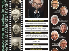 3rd International Portrait Cartoon Competition – Tebeşir Cartoon Magazine (Turkey, 2025)