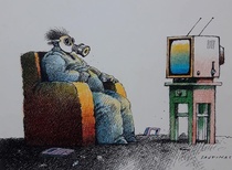 300 best cartoon by Borislav Sajtinac-Serbia