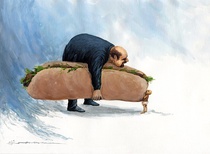 Gallery of Cartoons by Shahram Rezaei From Iran