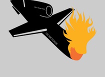 Cartoon exhibition on  downed U.S. drone
