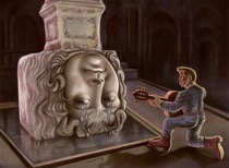 Cartoon about Medusa by Muhittin Köroğlu