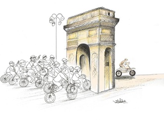 Gallery of the finalists of the Caldera Bursa International Cartoon Contest