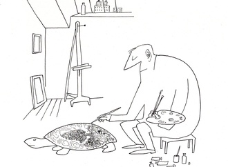 saul steinberg at the new yorke