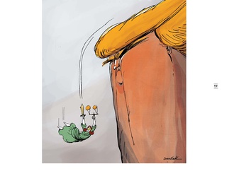 Gallery of Cartoon "I can't Breath"