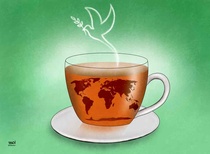 Invitation to Participate in a Cartoon Exhibition on Tea Culture