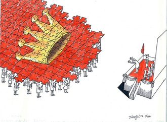 Gallery of Cartoons by Zhang Jia Xue From China