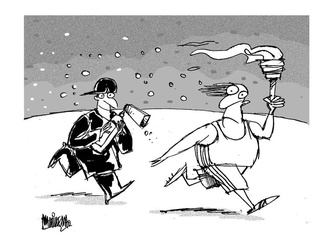 Gallery of Cartoon  by Alfredo Martirena -Cuba
