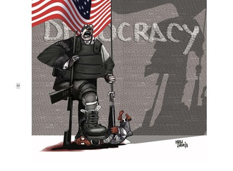 Gallery of Cartoon "I can't Breath"