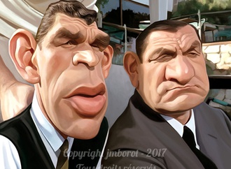 Michel Constantin and Lino Ventura