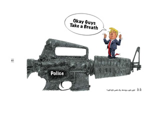 Gallery of Cartoon "I can't Breath"