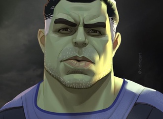 hulk character by Xi Ding- Austria