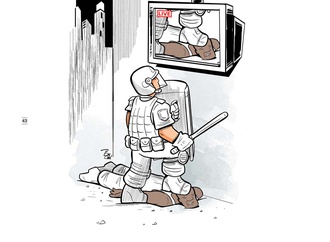 Gallery of Cartoon "I can't Breath"