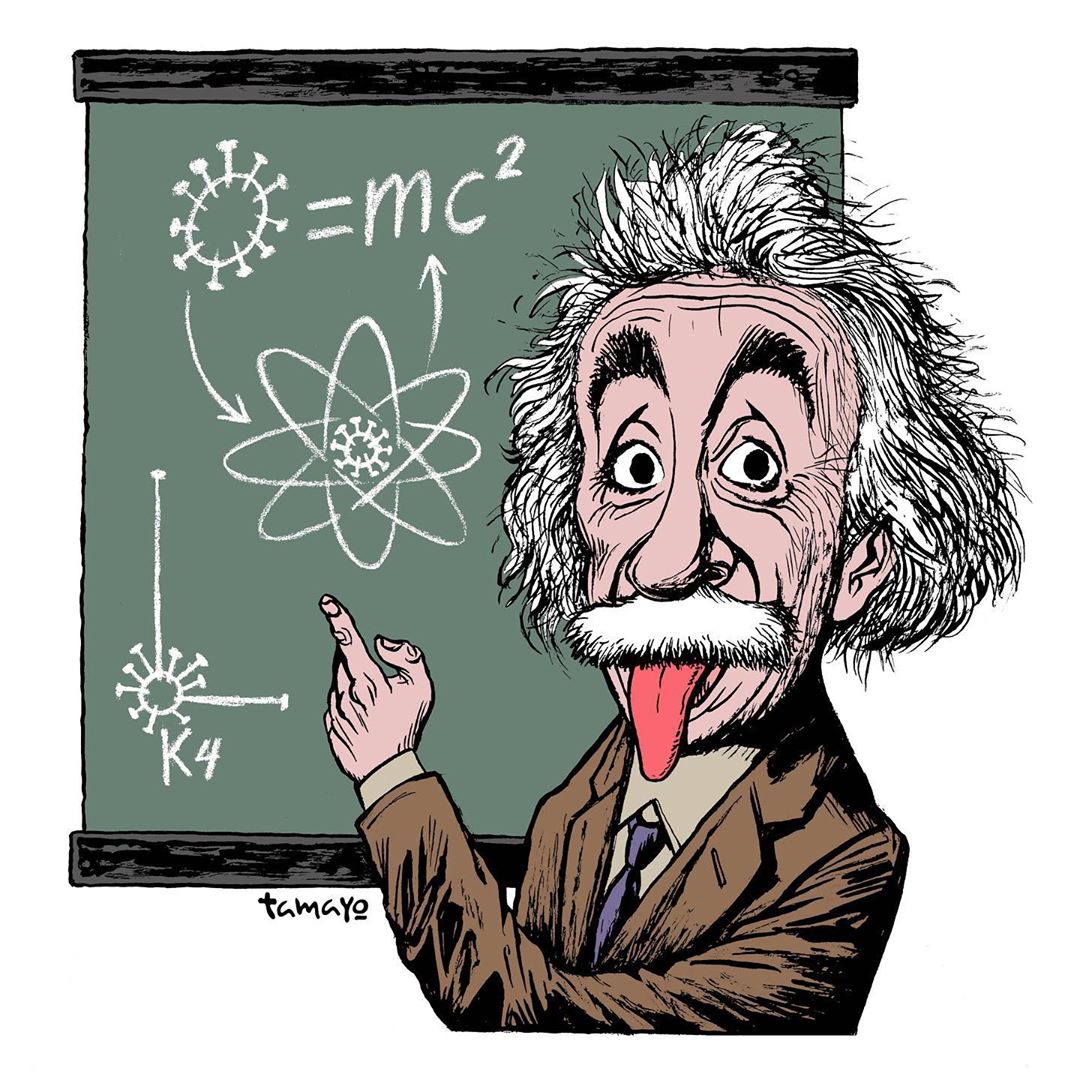 Albert Einstein | Reynerio Tamayo - Irancartoon