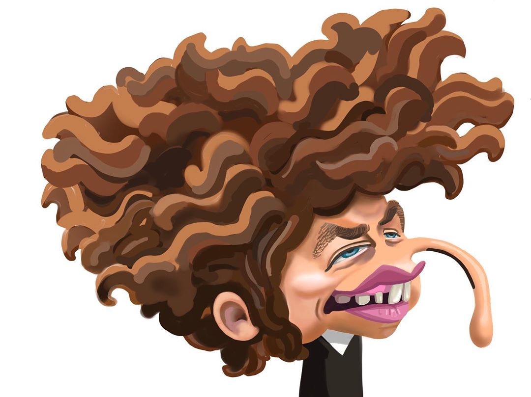 Bob Dylan Aaron Irancartoon