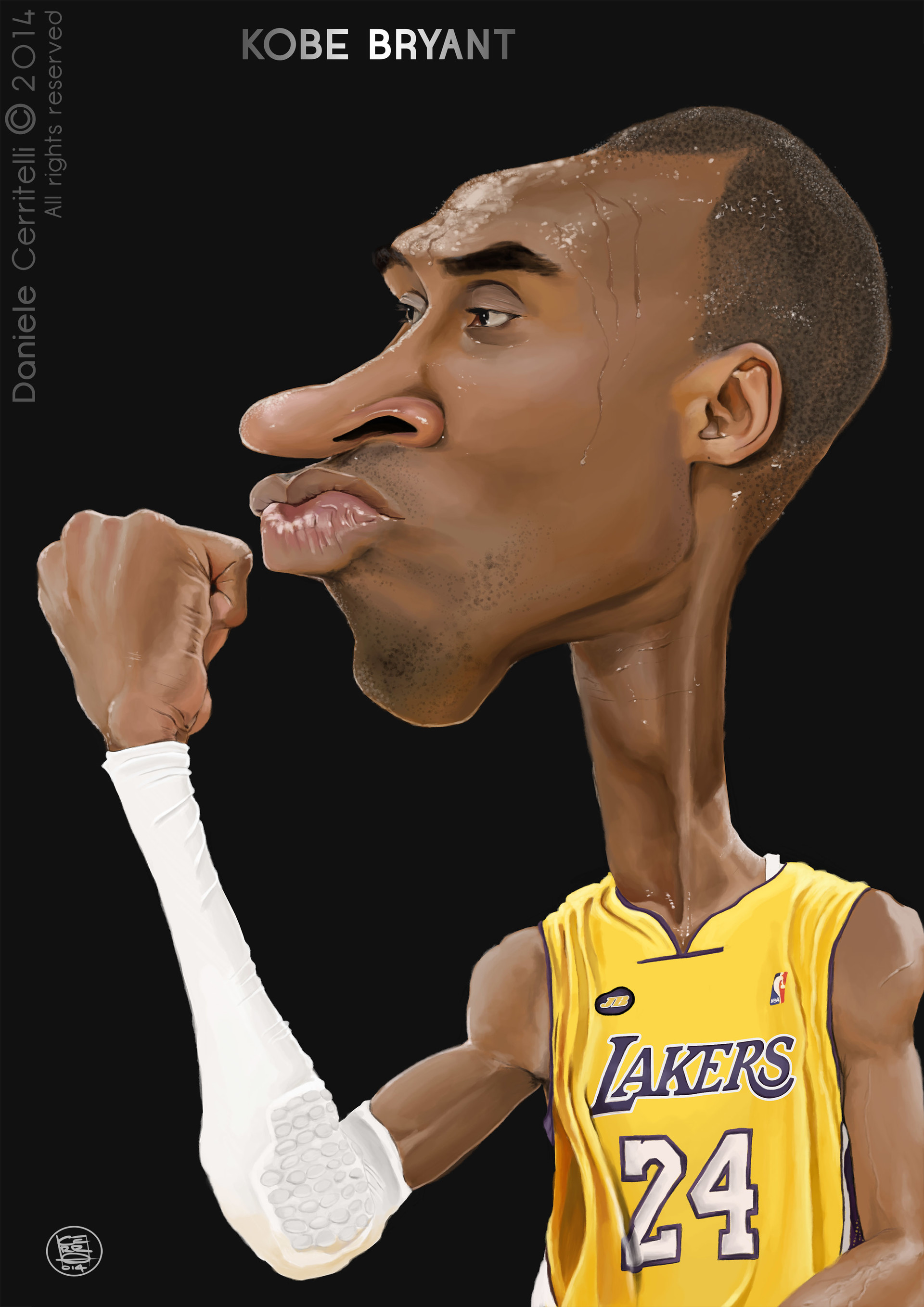 kobe Bryant  Daniele Cerritelli - Irancartoon