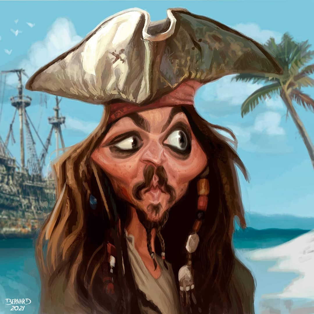 Captain Jack Sparrow | Lucas Bernard - Irancartoon Captain Jack Sparrow | Lucas Bernard - Irancartoon
