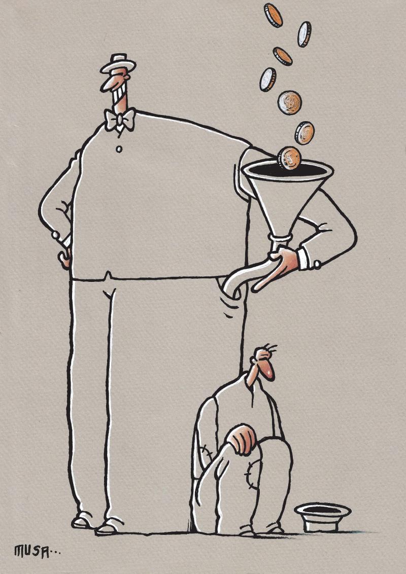 Rich man Poor man | Musa GUMUS - Irancartoon Rich man Poor man | Musa GUMUS - Irancartoon