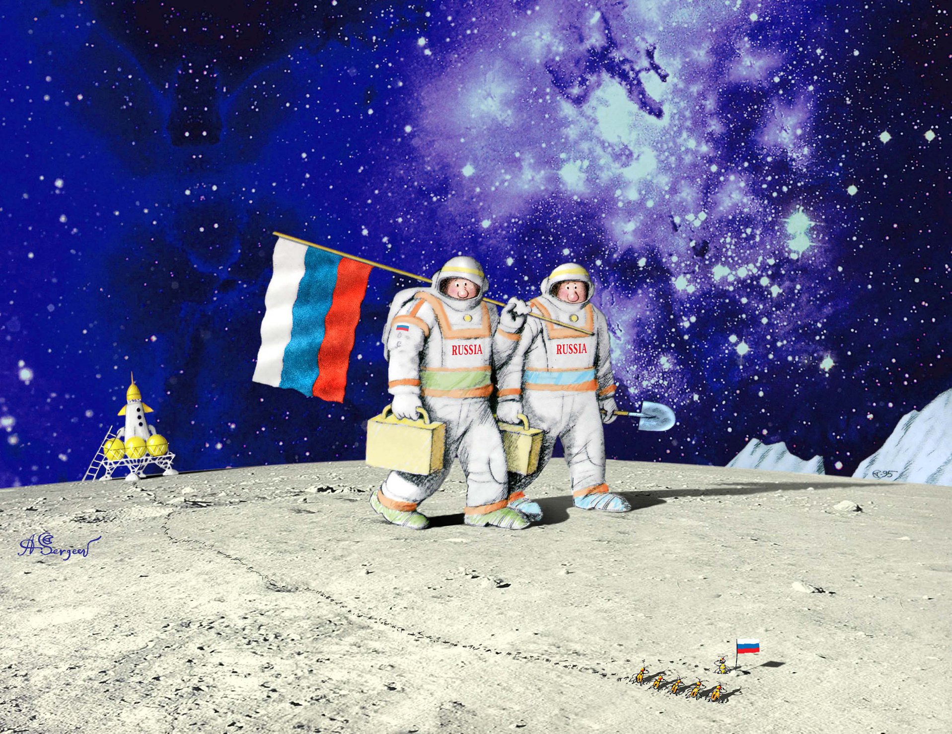 Первый русский на луне. Космонавт с флагом. Космонавты России на Луне. Российский космонавт на Луне. Русские космонавты на Луне.
