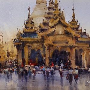 Gallery of painting Watercolors by Direk Kingnok - Thailand