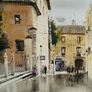 Gallery of painting Watercolors by Miguel Linares Rios - Spain