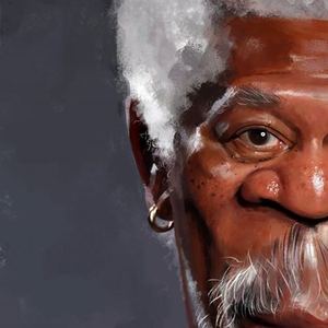 Morgan Freeman by Albeniz Rodriguez-best caricature-2015