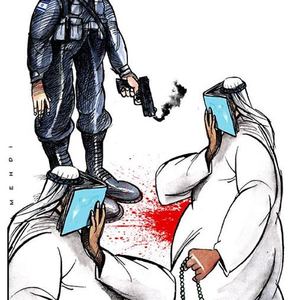 Gaza by Mehdi Azizi-Iran/best cartoon-2014
