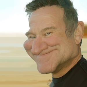 Robin Williams by Ali Ahangar-Iran/Best Caricature-2014