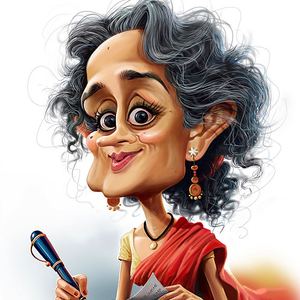 Arundhathi Roy by Mahesh Nambiar-India/best Caricature-2013