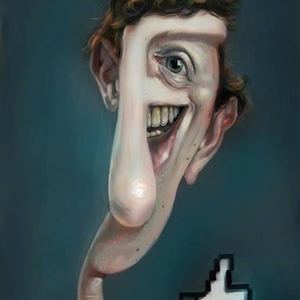 mark zuckerberg by Bruno Hamzagic de Carvalho/best caricature-2015