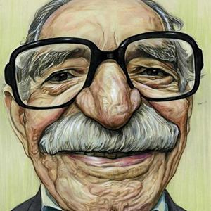Gabriel Garcia Marquez by Hidetaka Maron Hanaki-Japan/Best Caricature-2014