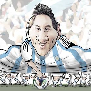 Messi by Lezio Junior-Brazil/Best cartoon-2014
