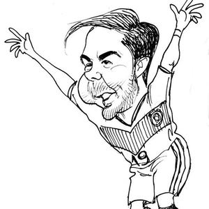 Mario Gotze by Petar Pismestrovic-Croatia/best caricature-2014